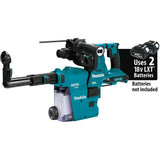 Makita 18V X2 (36V) LXT 1 1/8in AVT Rotary Hammer w/ Dust Extractor XRH10ZW