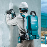 Makita XCV18ZX 18V X2 (36V) LXT Backpack Dry Dust Extractor 1.6 Gallon HEPA FilterAWS
