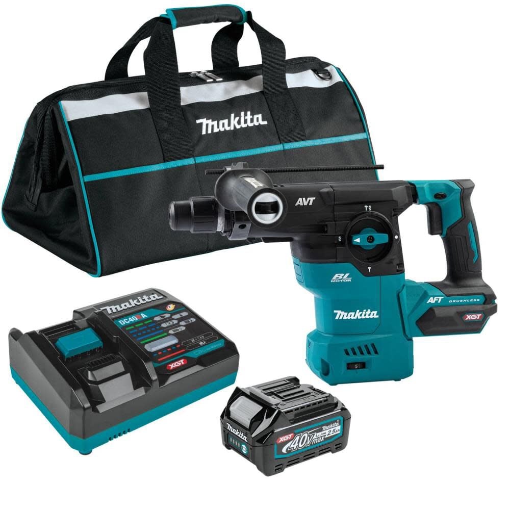 Makita GRH08M1 40V max XGT 1 3/16in AVT Rotary Hammer Kit