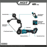 Makita GSB02Z 40V max XGT Brushless Cordless 1-9/16 Inch x 30 Inch Pipe Belt Sander (Bare Tool)