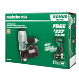 Metabo HPT KNV65AH2M Pro Bundle 2-1/2 Inch Coil Siding Nailer with BONUS Impact Driver Kit