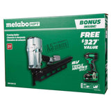 Metabo HPT KNR83A5(S)M Pro Bundle 3-1/4 Inch 21 Plastic Collated Framing Nailer with BONUS Impact Driver Kit