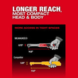 Milwaukee M12 FUEL 1/2 Inch Extended Reach Ratchet (Bare Tool)