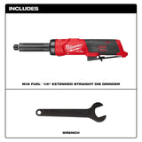 Milwaukee M12 FUEL 1/4 Inch Extended Die Grinder (Bare Tool)