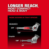Milwaukee M12 FUEL 1/4 Inch Extended Reach Ratchet (Bare Tool)
