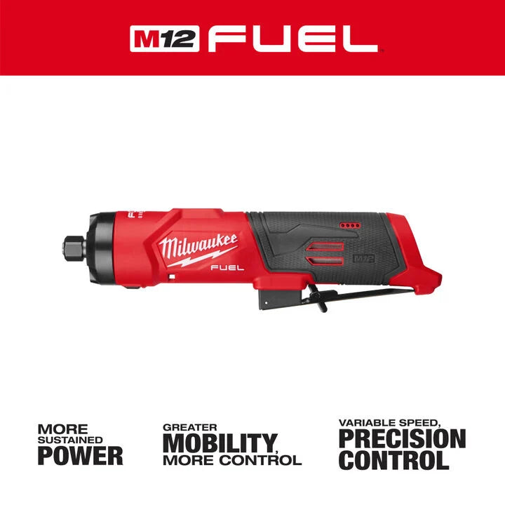 Milwaukee M12 FUEL 1/4 Inch Straight Die Grinder (Bare Tool)