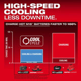Milwaukee M18 and M12 4-Bay Super Charger with PACKOUT Compatibility