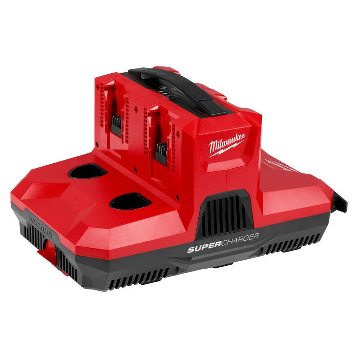 Milwaukee M18 and M12 4-Bay Super Charger with PACKOUT Compatibility