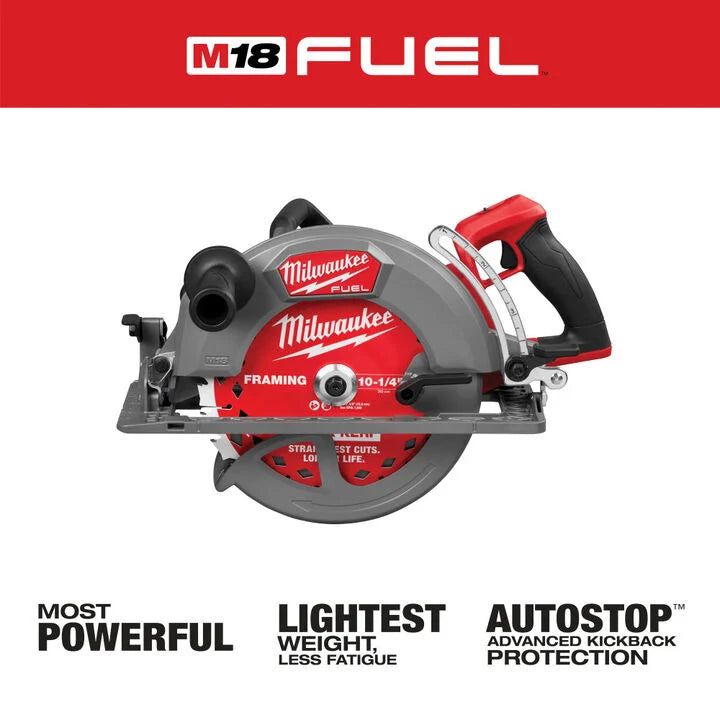 Milwaukee M18 FUEL 10-1/4 Inch Rear Handle Circular Saw (Bare Tool)