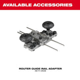 Milwaukee Tool, 2838-21, Router Kit, 1/2 in, 18V, 2.25 HP, Brushless Motor, Variable Speed 12k-25k RPM, Fixed/Plunge Base