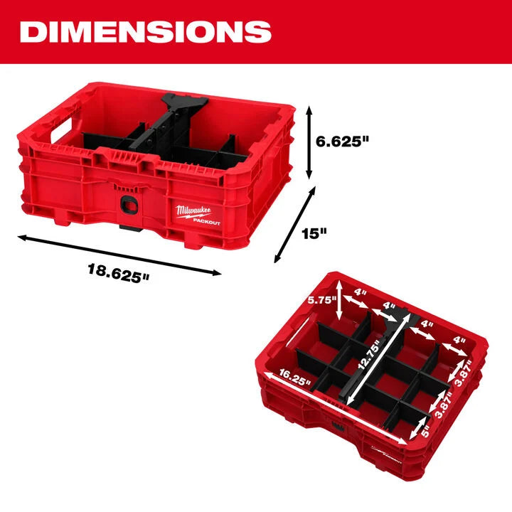 Milwaukee PACKOUT Low-Profile Crate