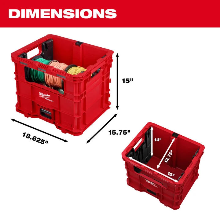 Milwaukee PACKOUT Wire Pulling XL Crate