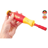 Wiha 28394 Insulated 6-in-1 Ultra Driver SlimLine Slotted Phillips Square Blades 7 Piece Set