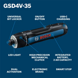 BOSCH GSD4V-35 4V Max Rechargeable Screwdriver