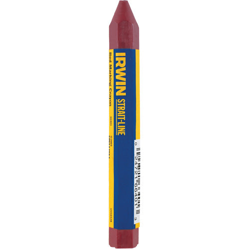 IRWIN, 66401ZR, Lumber Crayon, 4.600 in; 0.500 in x 0.500 in, Waterproof, Non-toxic