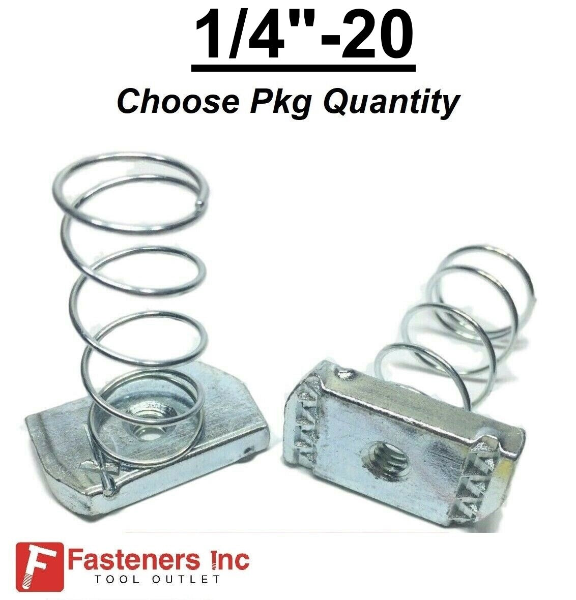 1/4"-20 Spring Nuts for Unistrut / B-Line Channel (#4118) P1006-1420