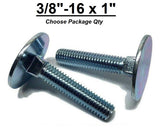 3/8"-16 x 1" Elevator Bolt Zinc Plated Full Thread Grade 2