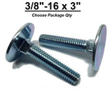 3/8"-16 x 3" Elevator Bolt Zinc Plated Full Thread Grade 2