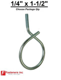 1/4"-20 x 1-1/2Æ’?ï¿½ Bridle Ring Zinc Plated 1/4-20 Choose Package Quantity