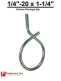 1/4"-20 x 1-1/4Æ’?ï¿½ Bridle Ring Zinc Plated 1/4-20 Choose Package Quantity