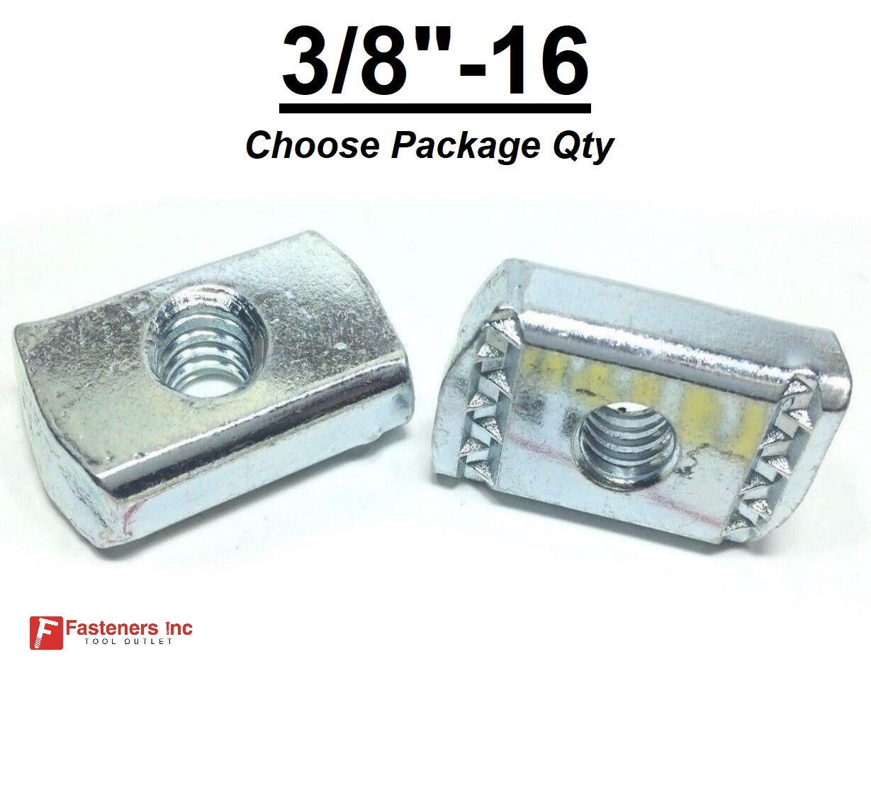 3/8"-16 Strut Nuts NO Spring for Unistrut Channel EG #4168 WO-3809 P3008