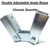 DOUBLE Hinge ADJUSTABLE BRACE  SHOE for 1 5/8" Unistrut B-LINE Channel #4685 P2815D