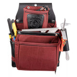 Occidental Leather R8060 Oxy Lights 3 Pouch Tool Fastener Bag Pouch BLACK / RED