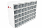 Metal 40-Hole Storage Bolt Bin Cabinet Compartment Nuts Bolts Fasteners Screws