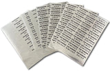 Adhesive Bin Labels Stainless Steel USS Cap Screw Nut Bolt Washer (6 Pages)