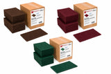 6" x 9" General Purpose Scuff Hand Pads Sanding Green Brown Maroon Gray Grey