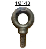 1/2"-13 x 1.50" Thread Lifting Eye Bolt Eyebolt Forged Black USA Domestic