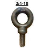 3/4-10 x 2" Thread Lifting Eye Bolt Eyebolt Forged Black USA Domestic