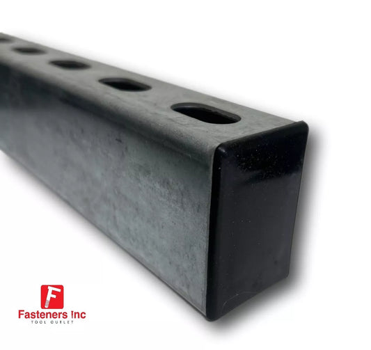 PVC Style Plastic Black End Caps Unistrut Channel 2-7/16'' X 1-5/8'' #EC-4B
