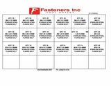 370 Piece Stainless Steel Metric Flange Bolt & Flange Nut Assortment Kit