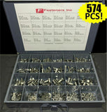 574 PCS 18-8 Stainless Steel Hex Cap Screw Bolt Nut Washer 304 Assortment Kit