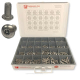 487 PCS Security Hex Pin-In Stainless Steel Button Head Cap Screw Assortment Kit