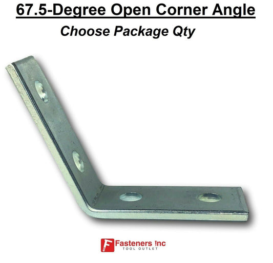4-Hole 67.5?ÃƒÂ¸ Degree Open Corner Angle for Unistrut Channel P2268 Zinc / EG 67