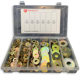 310 Piece Grade 8 USS Extra Thick Heavy Duty Flat Washer Assortment Kit 6 Sizes