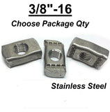 3/8"-16 Stainless Steel Strut Nuts for Unistrut Channel P3008-3816 NO SPRING