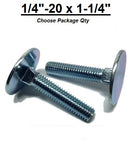 1/4"-20 x 1-1/4" Elevator Bolt Zinc Plated Full Thread Grade 2