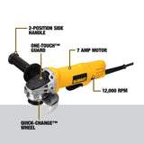 DEWALT Angle Grinder Tool, 4-1/2-Inch, Paddle Switch, 7-Amp