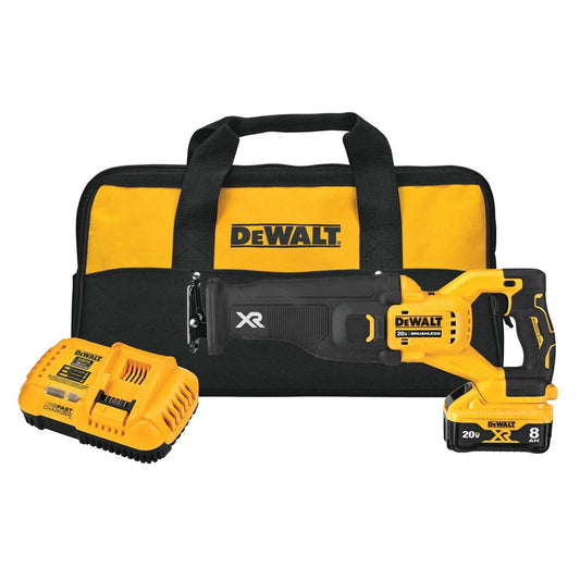 DEWALT, DCS368W1, Reciprocating Saw, 20 V, 8 Ah, Brushless, 1-1/8 in Stroke Length, 3000 SPM