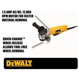 DEWALT Angle Grinder Tool, 4-1/2-Inch, Paddle Switch, 7-Amp