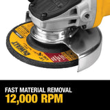 DEWALT Angle Grinder Tool, 4-1/2-Inch, Paddle Switch, 7-Amp