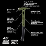 Stiletto TIB15MC-CCGR 15 oz. Tibone Milled Curved Titanium Limited Edition Hammer