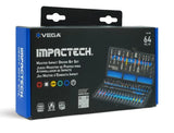 Vega T64-2BX Impactech Master Impact Driver Bit Set 64 Pieces