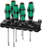 Wera Tools 5105650001 6pc Kraftform Plus Lasertip 334/6 Rack Screwdriver Set