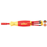 Wiha 28394 Insulated 6-in-1 Ultra Driver SlimLine Slotted Phillips Square Blades 7 Piece Set