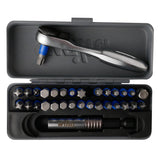 Wiha 76889 32 PIECE GOBOX TERMINATORBLUE IMPACT BIT SET WITH MINI RATCHET
