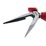 Wiha 32923 INSULATED INDUSTRIAL LONG NOSE PLIERS W/ CUTTERS 8"